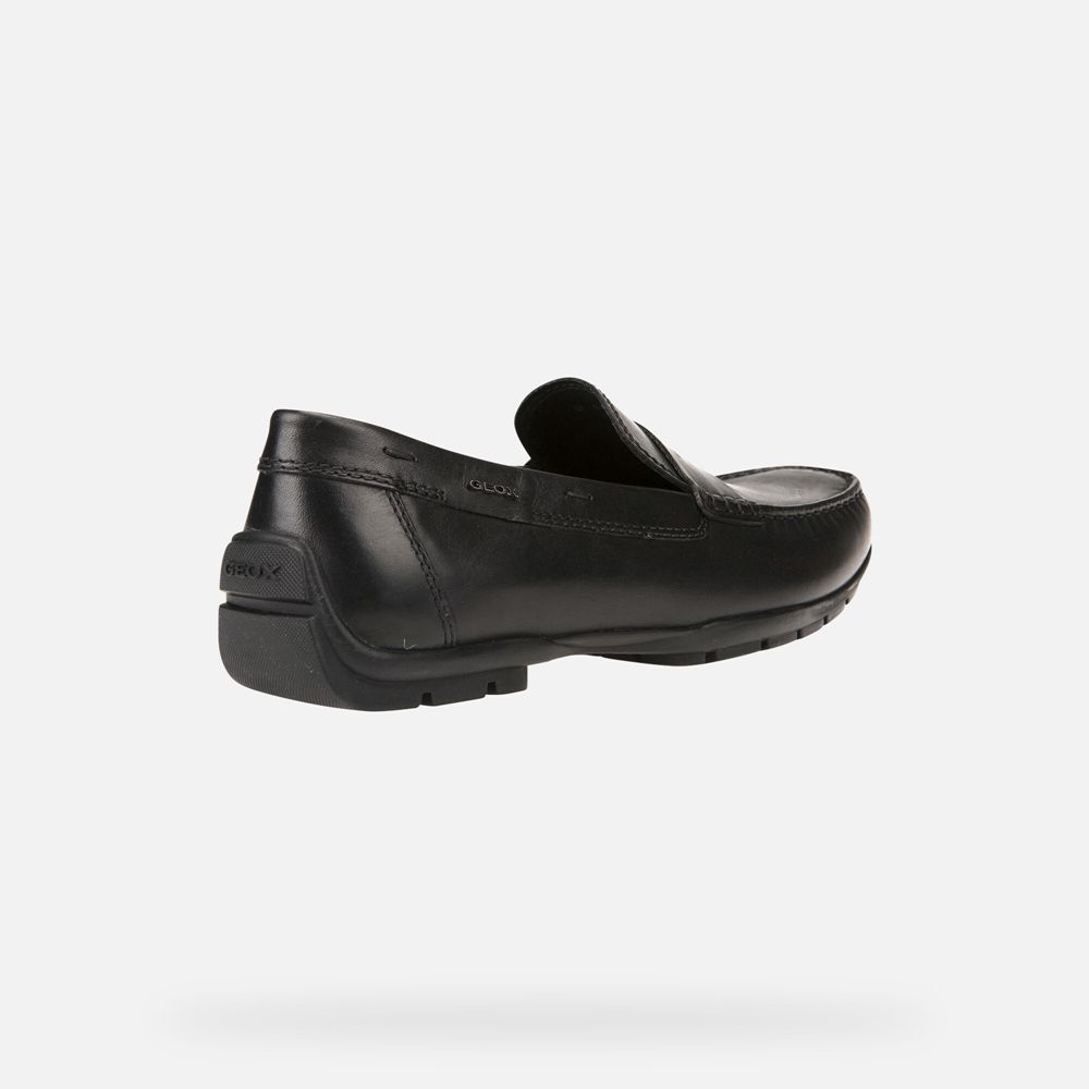 Geox Erkek Loafers Siyah - Moner 2Fit Wide - QZN-318095